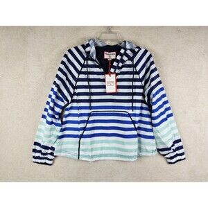 Hunter X Target Women's Pullover Striped 1/4 Zip Raincoat Jacket Size XS